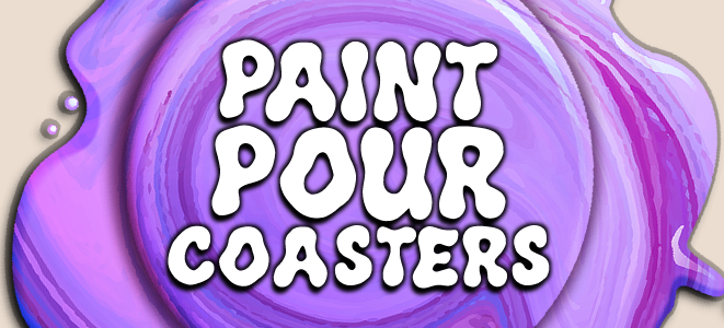Paint Pour Coaster