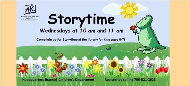  Storytime is Back!
 
