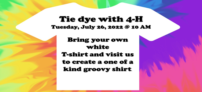 Tie Dye with 4-H