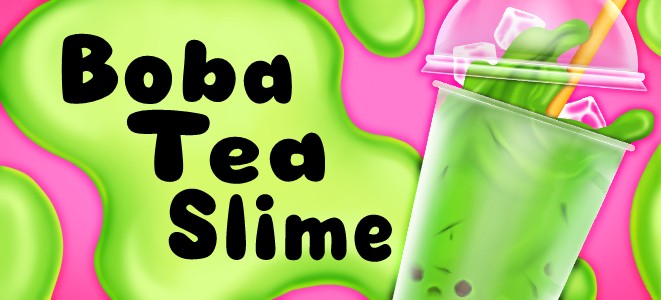 Boba tea slime